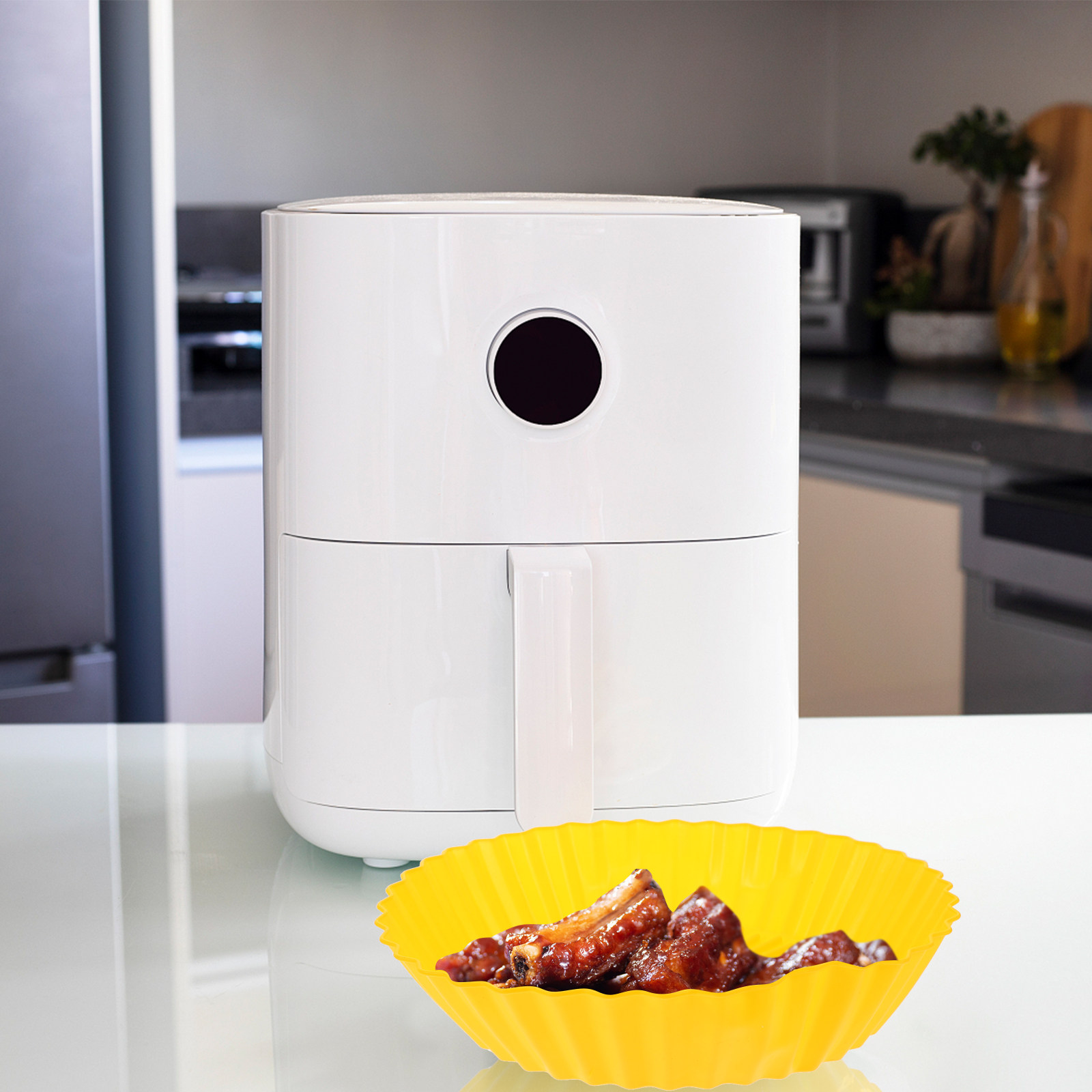 Air Fryer Silicone Pot Liner - 2Pcs Thick Silicone Air Fryer Pot