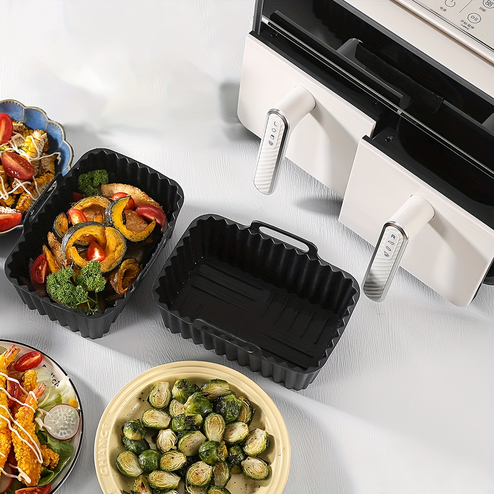 2Pcs Air Fryer Silicone Pot Ai - Air Fryer Silicone Pot Liner review and price