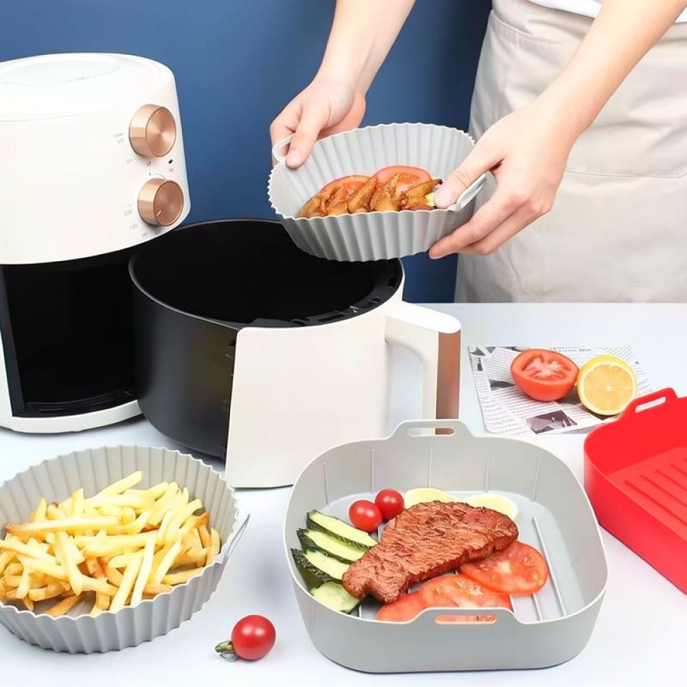 Reusable Square Silicone Liner - Air Fryer Silicone Pot Liner review and price