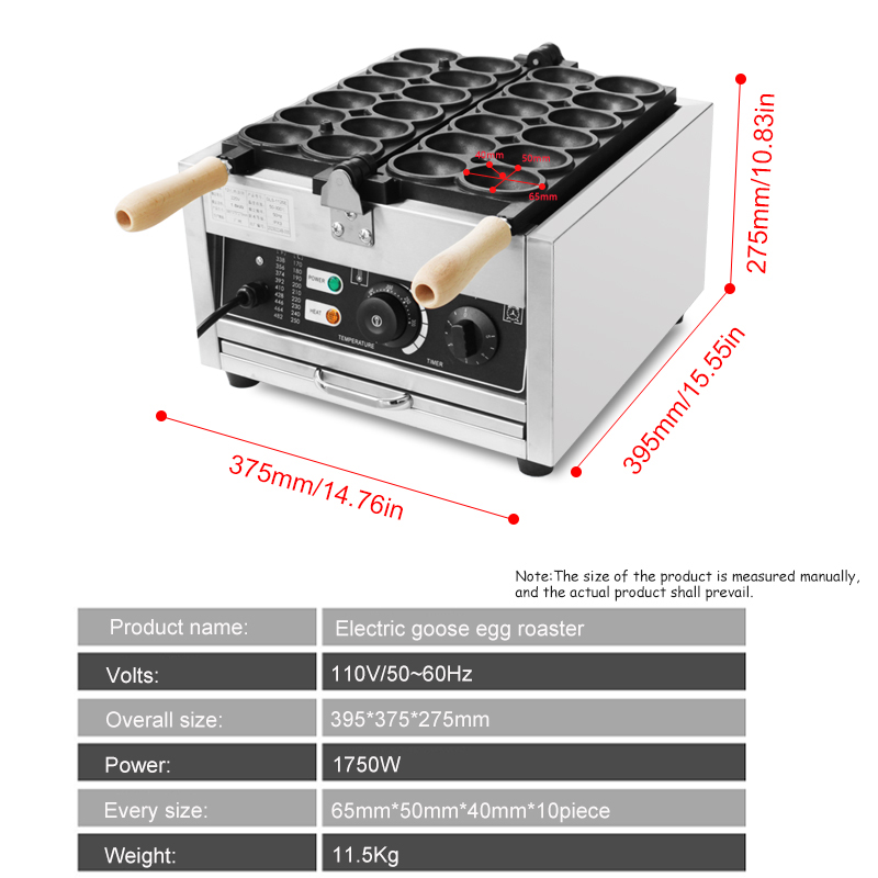 HPH2O 12 Holes Goose Egg Shape - Mini Waffle Maker Machine review and price
