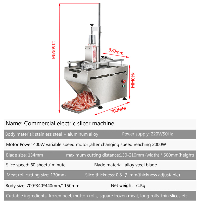 Electric Slicer Meat Cutter Co - Automatic Meat Slicer Home review and price